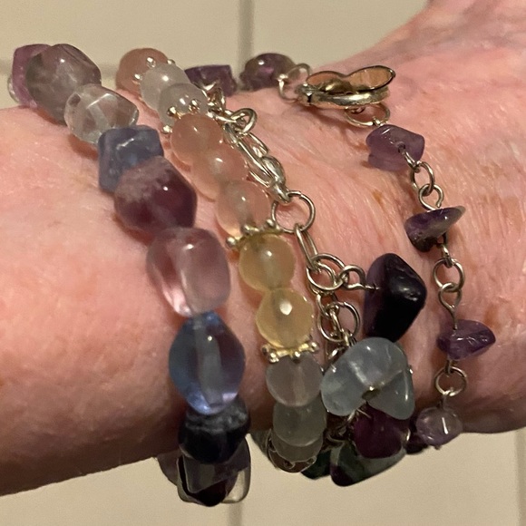 NEW Fluorite crystals bracelet - Picture 5 of 6